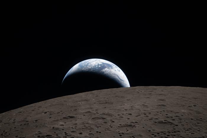 NASA發(fā)布一組從“獵戶座”飛船上拍攝的太空影像